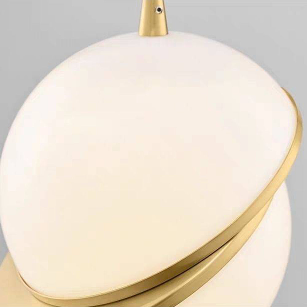 Duteder Simple Pendant Light, Gold & White