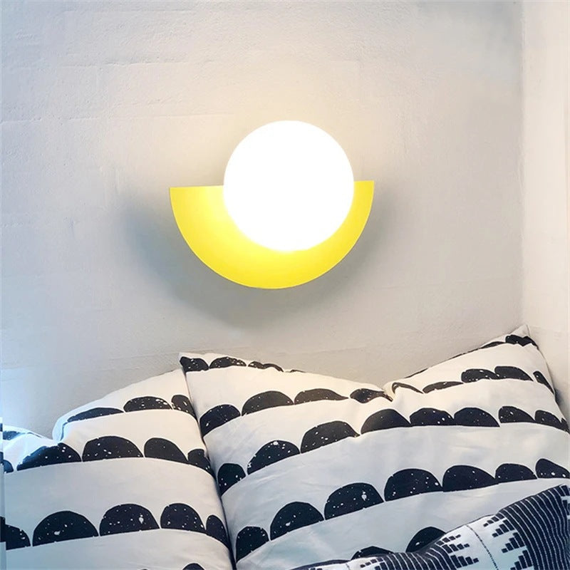 Solvire Wall Lamp Half Circle Globe-Relic Pieces