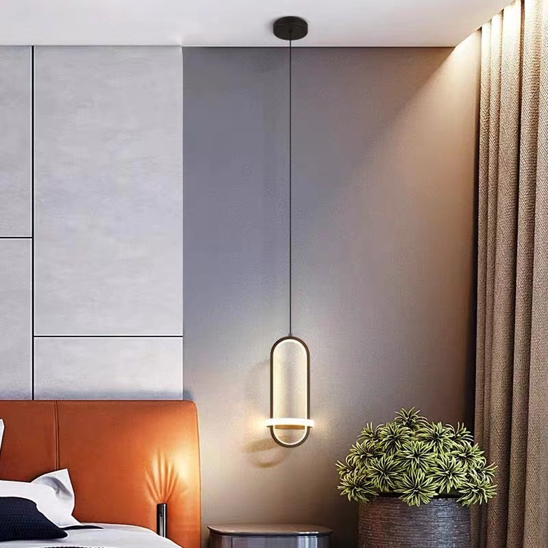 Bikelut Modern Minimalist LED Ring Pendant Light Bedsides