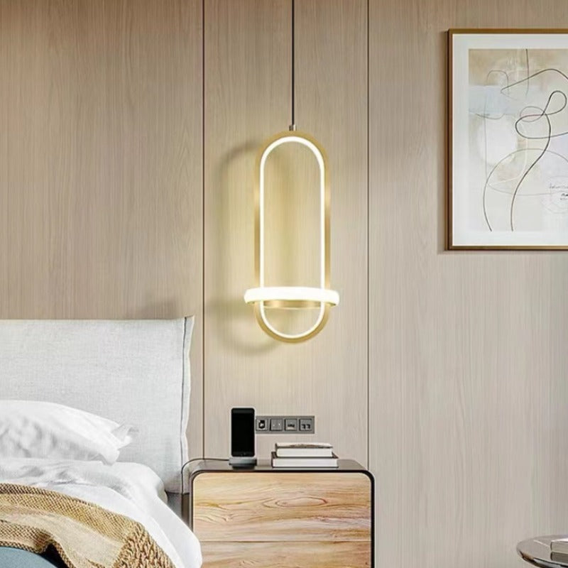Bikelut Modern Minimalist LED Ring Pendant Light Bedsides