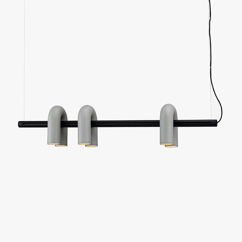 Gikumem Modern Pendant Light Linear With 3 U-Shaped Light