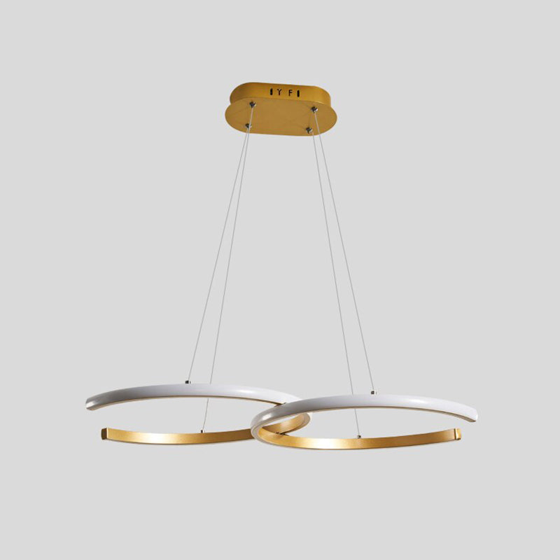 Hitosem Modern Minimalist Pendant Light, Double-C