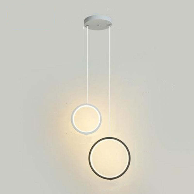 Kori Modern LED Pendant Light Black/White Living Room-Relic Pieces