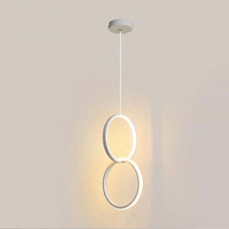 Kori Modern LED Pendant Light Black/White Living Room-Relic Pieces
