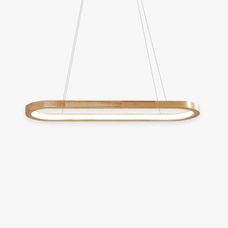 Lyraen Contemporary Oval Wooden Pendant Light-Relic Pieces