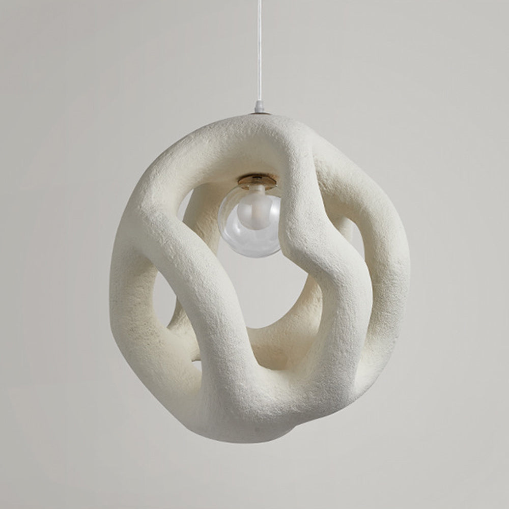 Vanimot Modern Metal/Resin White/Black Pendant Light