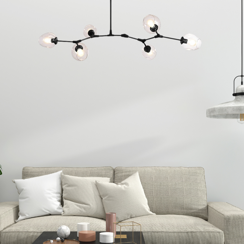 Zerin Nordic Modern Glass Pendant Light Clear Bubble-Relic Pieces