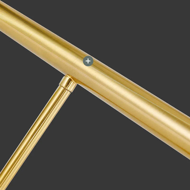 Wasaten Curved & Linear Semi Flush Mount Ceiling Light, Gold