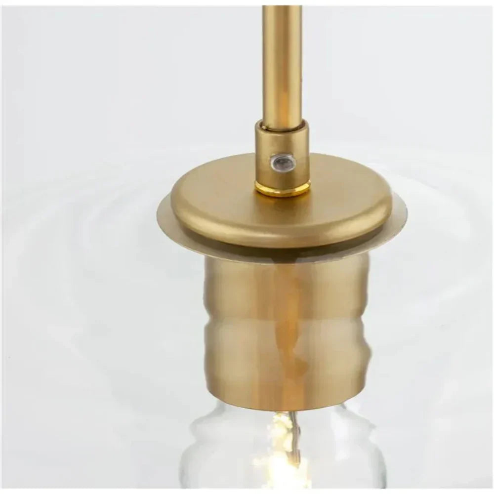 June Pendant Light Glass, Clear/Amber Diamond shape-Relic Pieces