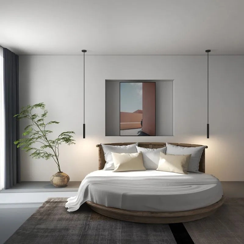 Selvor Pendant Light Minimalist Linear Black-Relic Pieces