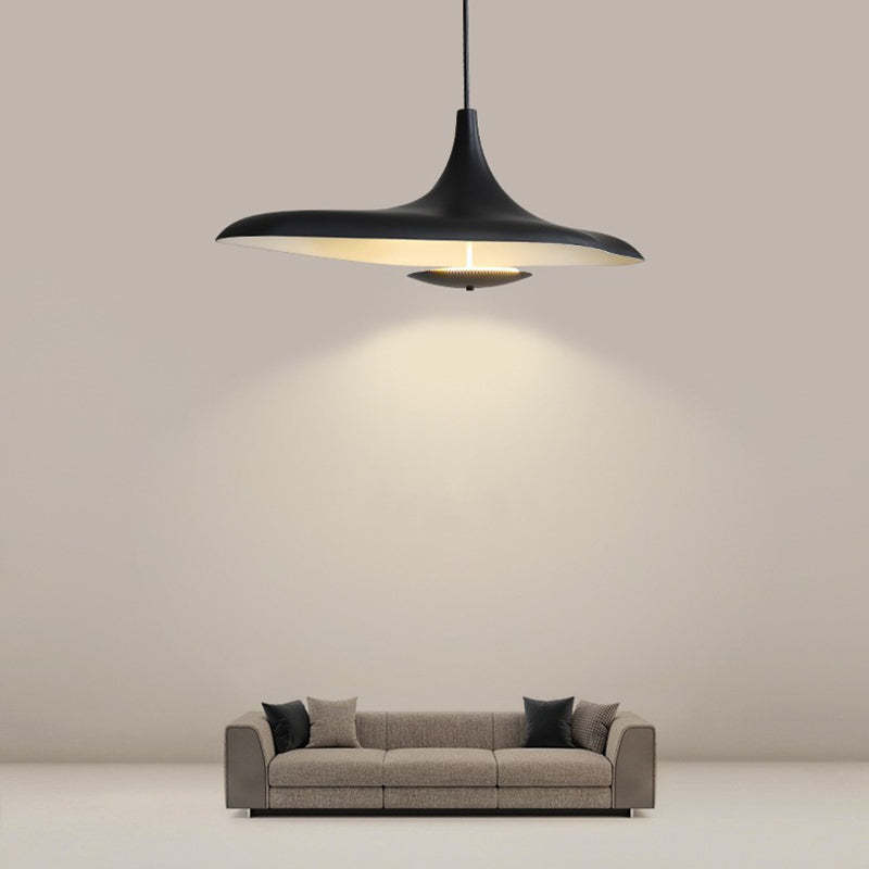 Hokupud Modern Minimalist ResinCreative Pendant Light, Black/White