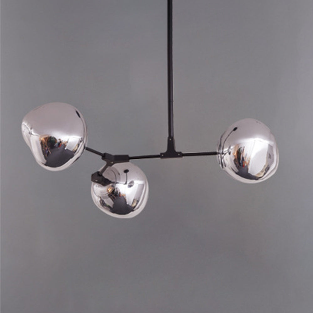 Rebogum Modern Globe Lava 3 Pendant Light Fixture