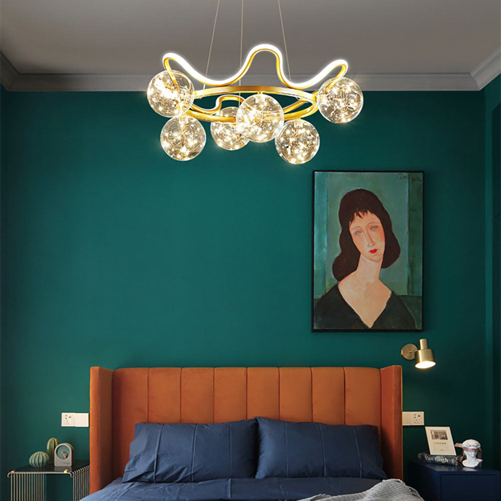 Nomamuk Nordic Creative Star Pendant Light Metal Living Room/Restaurant