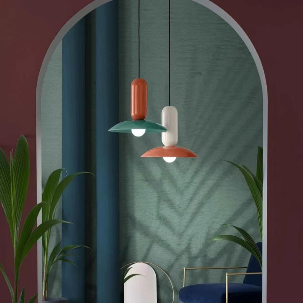 Ledusel Nordic Creative Colorful Pendant Light, Metal