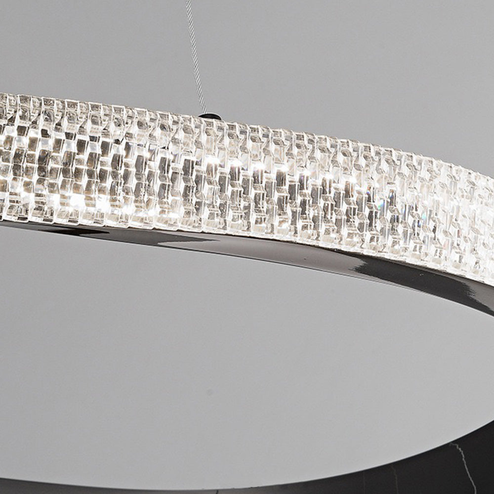 Cilavul Pendant Light, Aluminium & Arcylic, 1/2 Rings, 2 Color