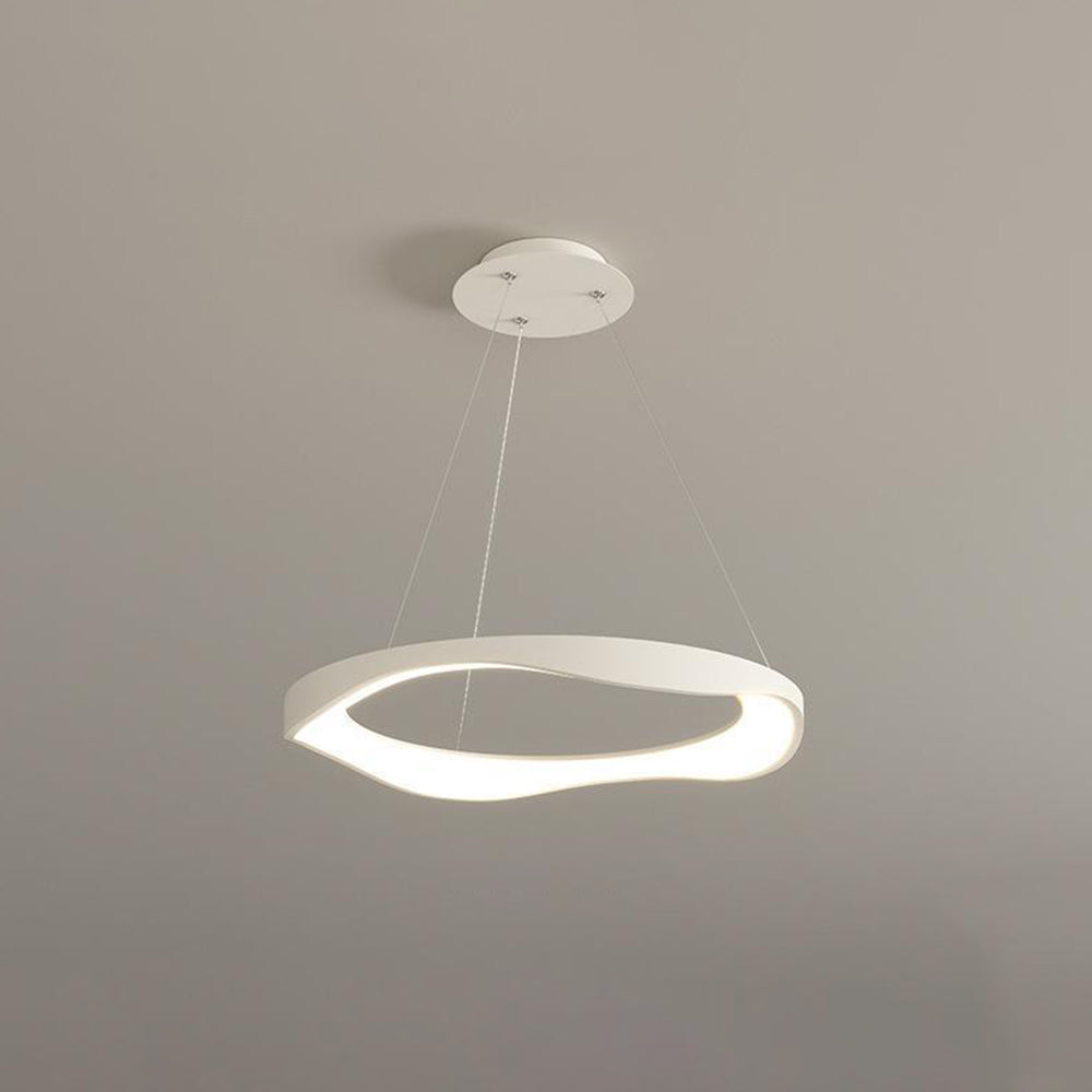 Widunom Pendant Light Rond Modern, Black/White, Dining Room
