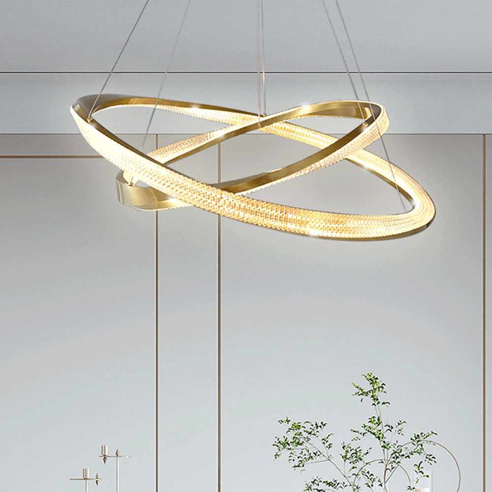 Cilavul Pendant Light, Aluminium & Arcylic, 1/2 Rings, 2 Color
