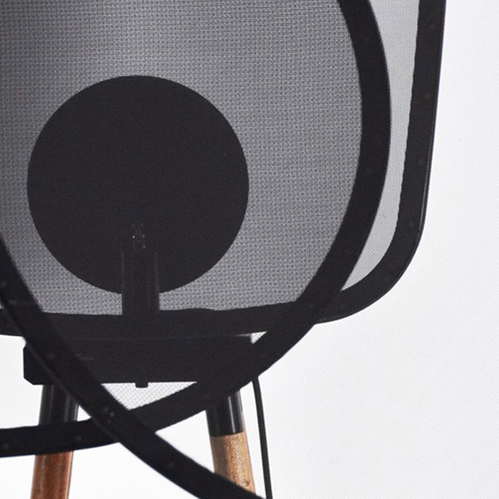 Kavubik Modern Design Minimalistic Floor Lamp, Metal & Wood