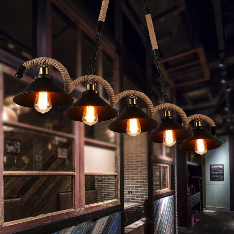 Mirikul Vintage LED Black Pendant Light Metal Dining Room/Cafe