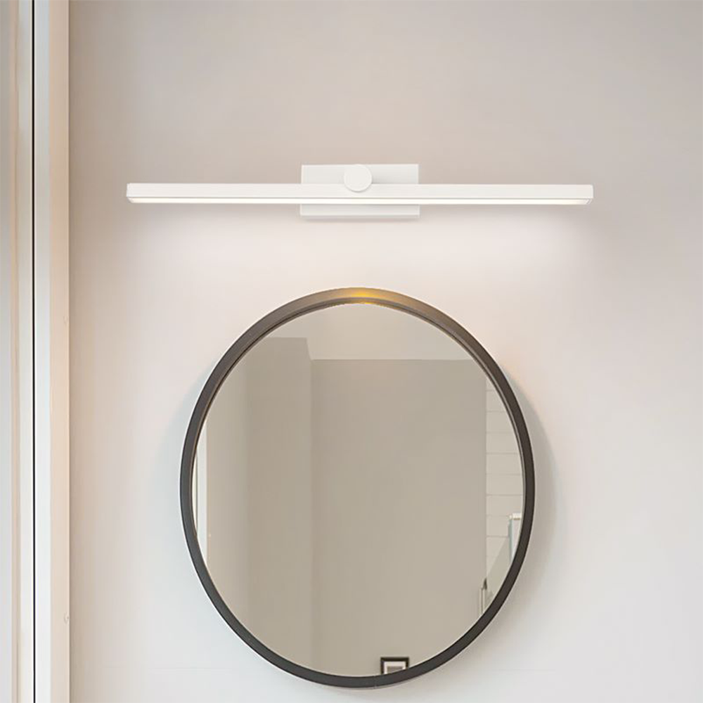 Dovaror Nordic LinearMetal Mirror Front Vanity Wall Lamp, White