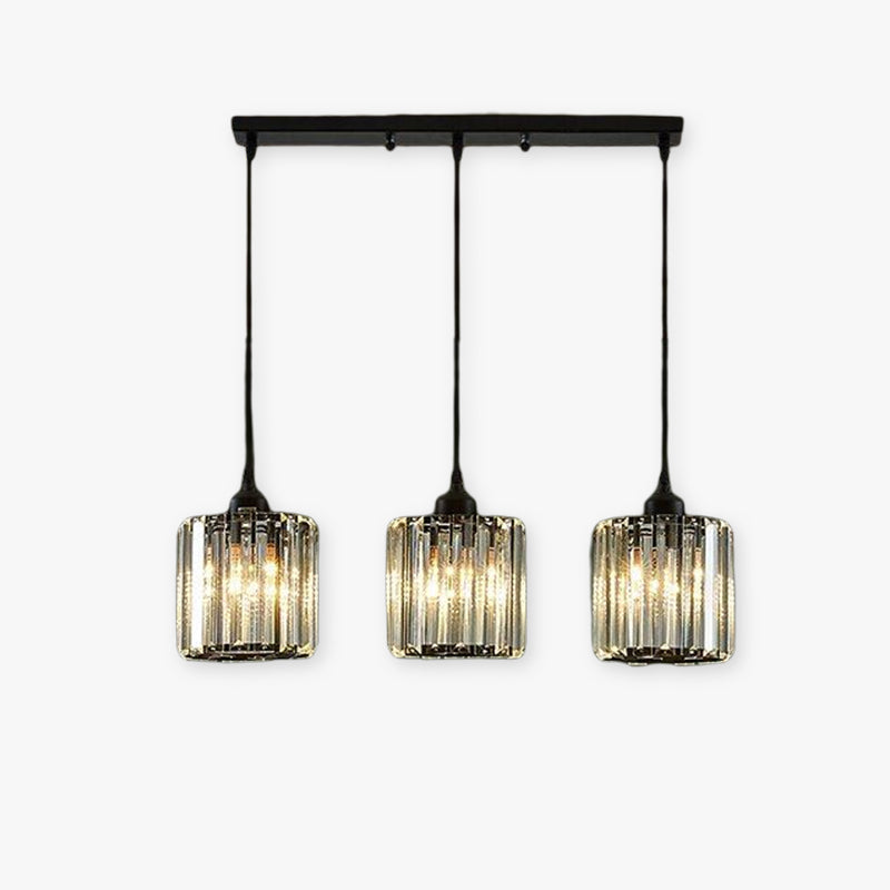 Maruvo Pendant Light Modern Cluster Cylinder Glass-Relic Pieces