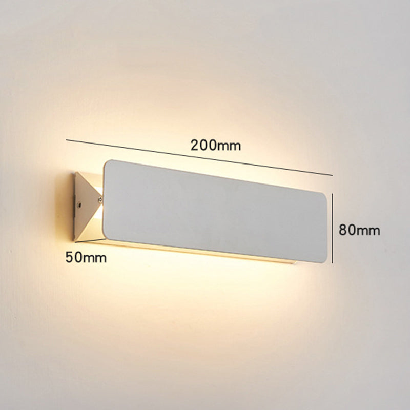 Nekugir LED Metal Indoor Wall Lamp Rotatable, White