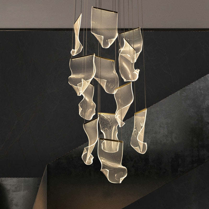 Melibami Luxury Artistic Chandelier, Gold