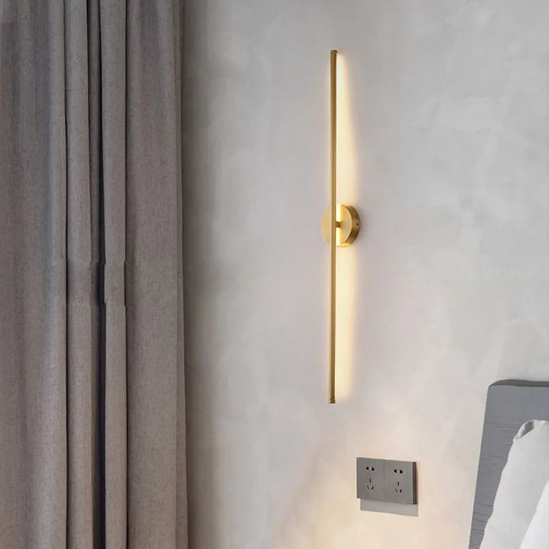 Dorina Wall Lamp Modern Linear &Silica Gel Gold-Relic Pieces