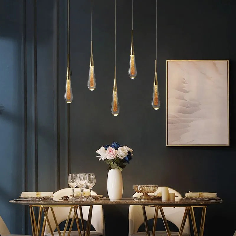 Orlith Pendant Light Gold Crystal-Relic Pieces