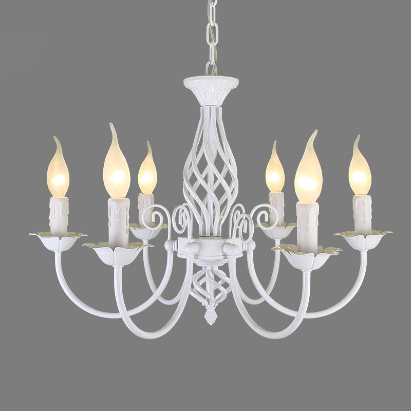 Wilakus Pendant Light Candle Retro, Metal/Glass, Black/White, Restaurant