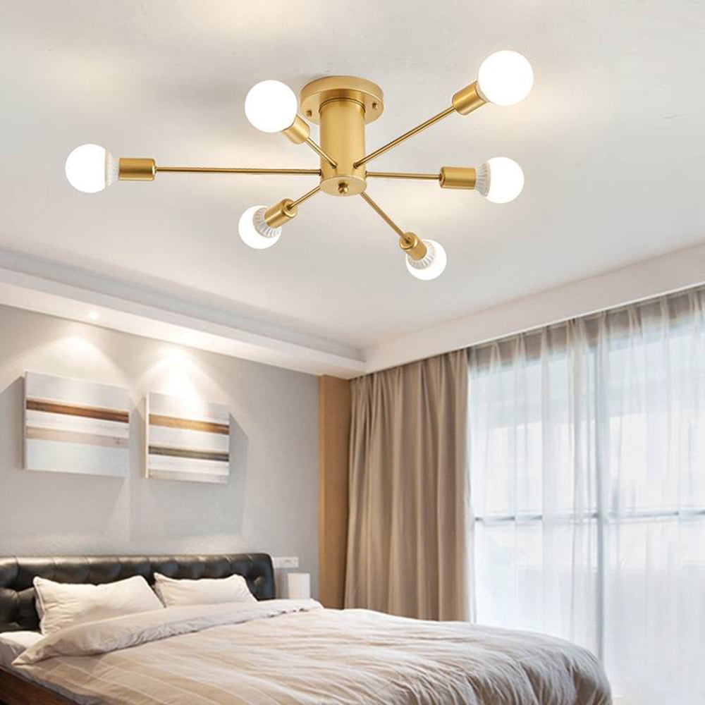 Koledal Modern Simple Flush Mount Ceiling Light, 6/8/10 Heads