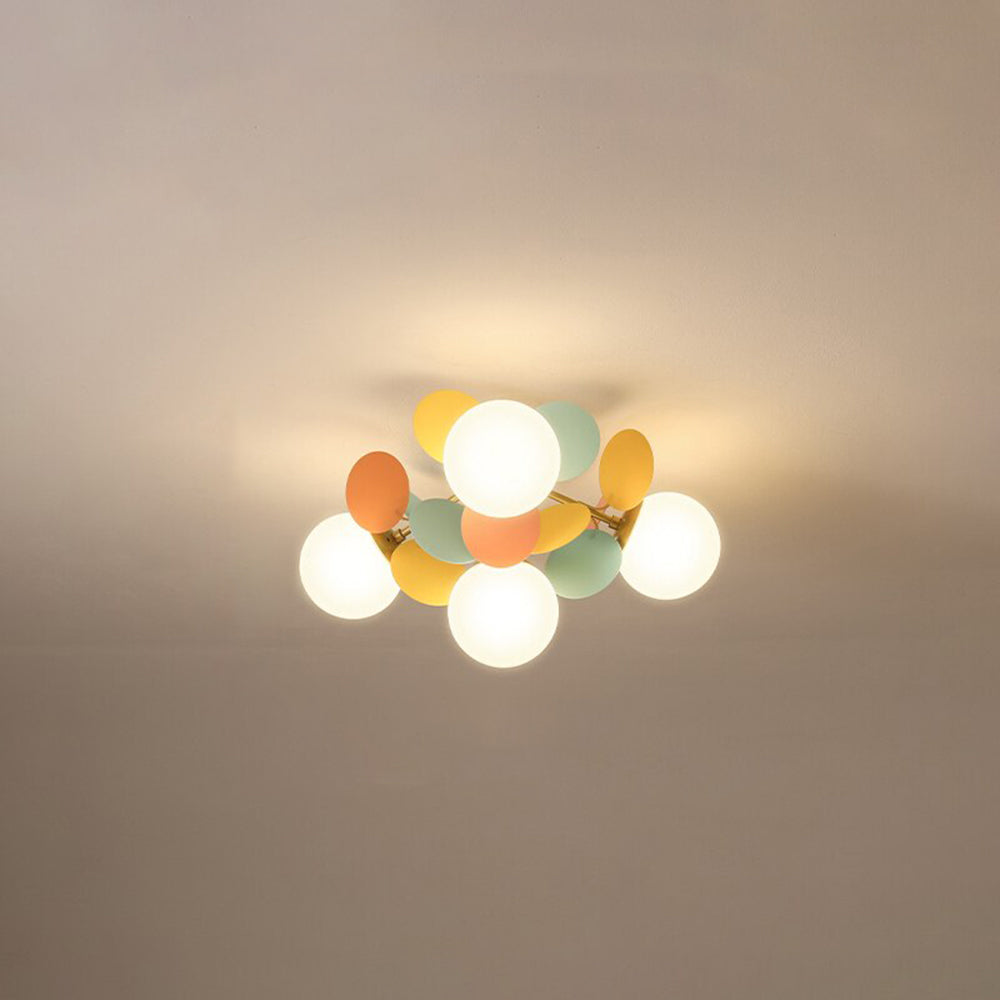 Nurodek Multicolored Flower Branch Chandelier Living Room