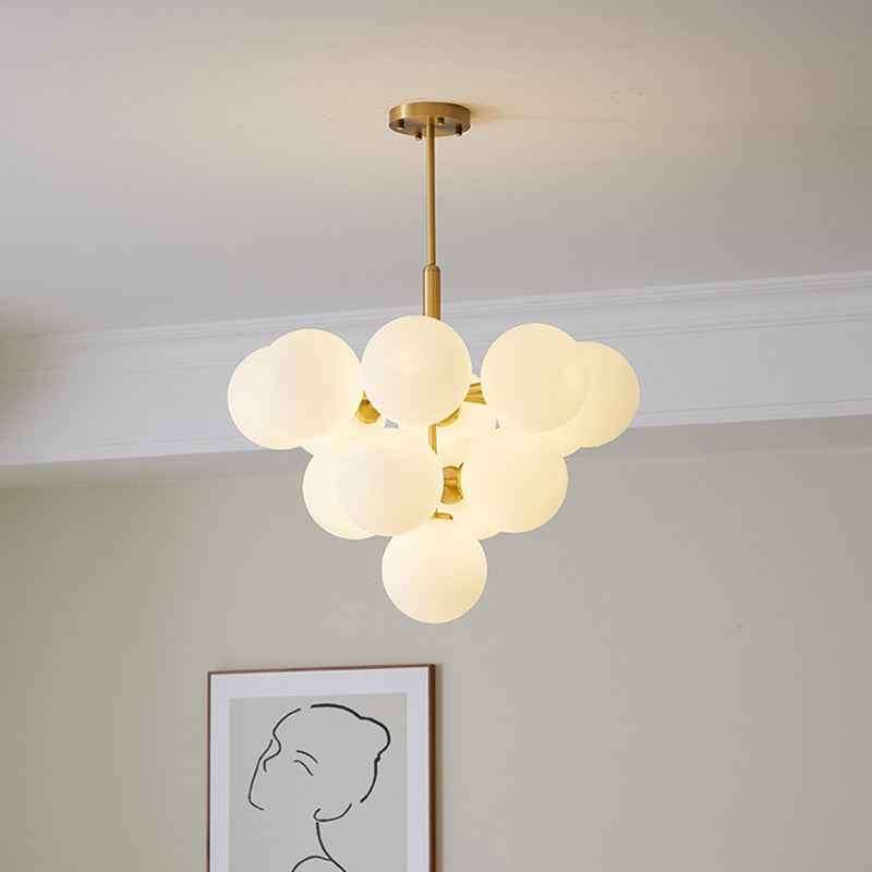 Reporad Nordic LED Chandelier Metal Glass Living Room/Bedroom