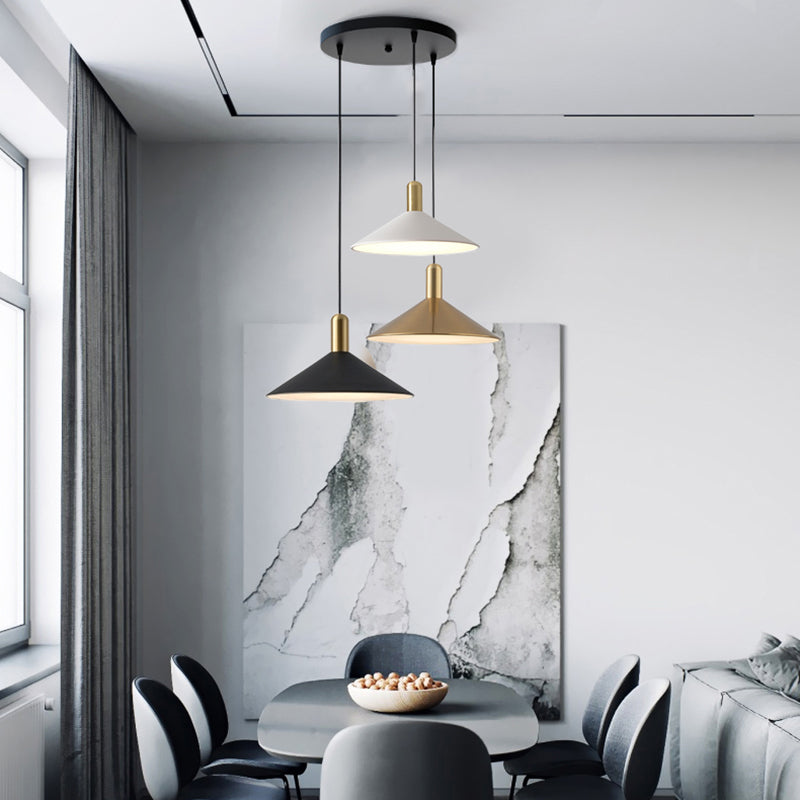 Zelusid Vintage Umbrella Monochrome Pendant Light