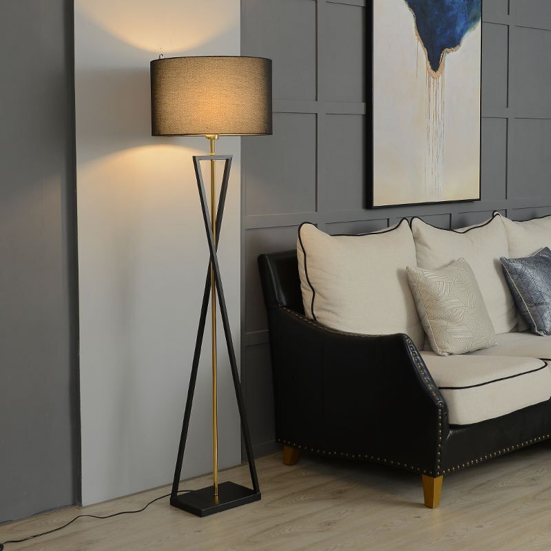 Rapolut Tripod Floor Lamp, Black & Flaxen, L 158CM