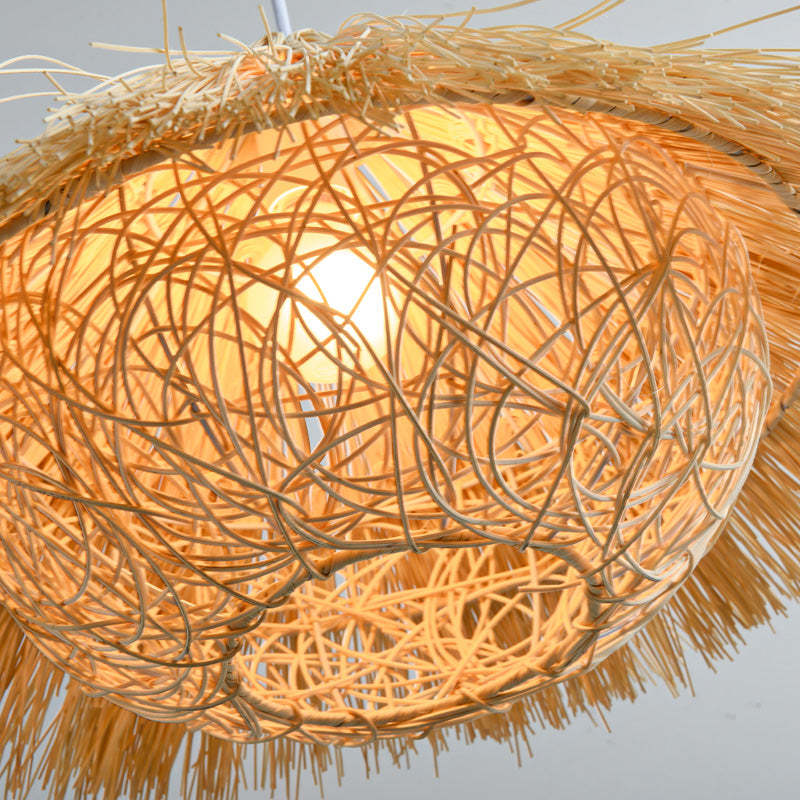 Mumidur Hand-Woven Rattan Modelling Pendant Light