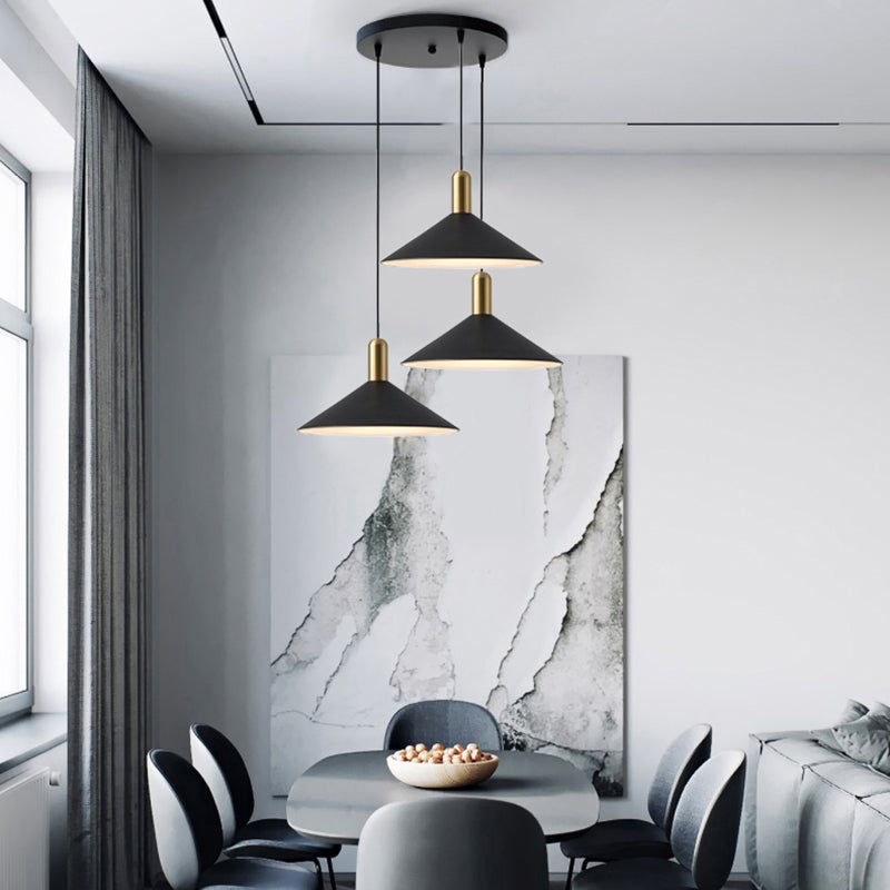 Zelusid Vintage Umbrella Monochrome Pendant Light