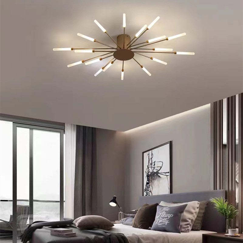 Kovon Flush-Mount Ceiling Light Fireworks, Black/Gold-Relic Pieces