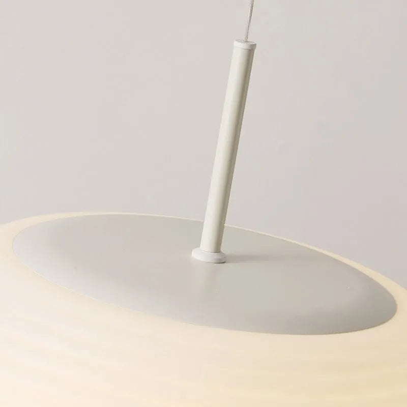 Zoriel Pendant Light White Glass Drum Shape-Relic Pieces