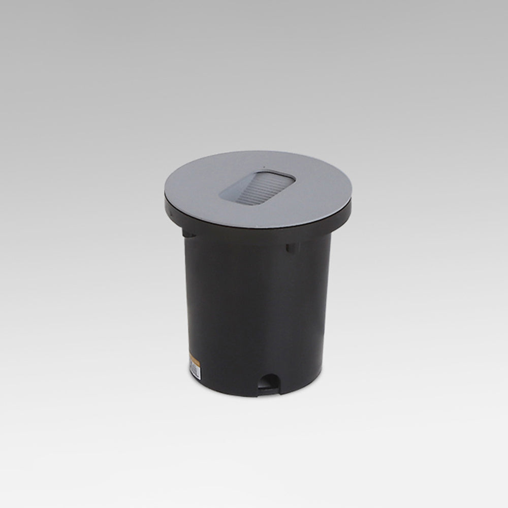 Menunos Modern Metal Square/Circular Outdoor Deck/Step Light, Black