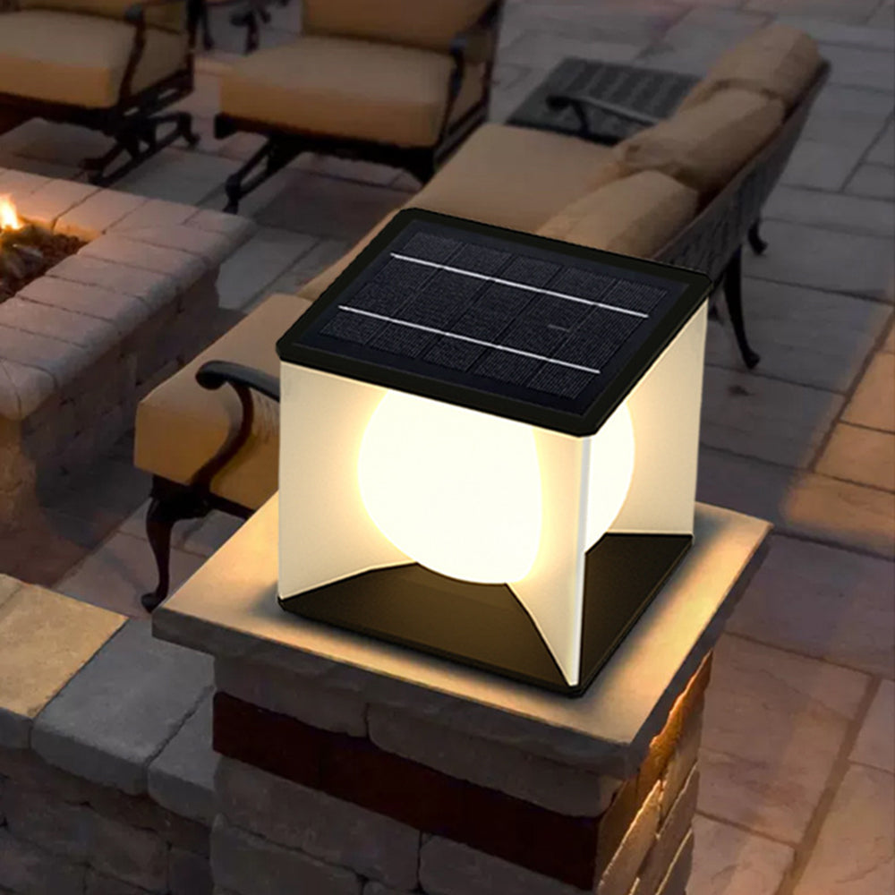 Sonotak Modern Moon Outdoor Pier-Mount Pillar Light