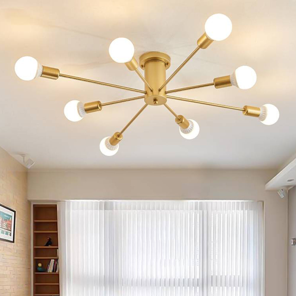 Koledal Modern Simple Flush Mount Ceiling Light, 6/8/10 Heads