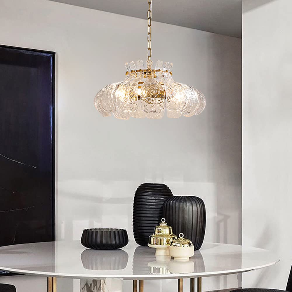 Galatomi Modern Pear Shaped Chandelier Ice Melting Glass Bedroom