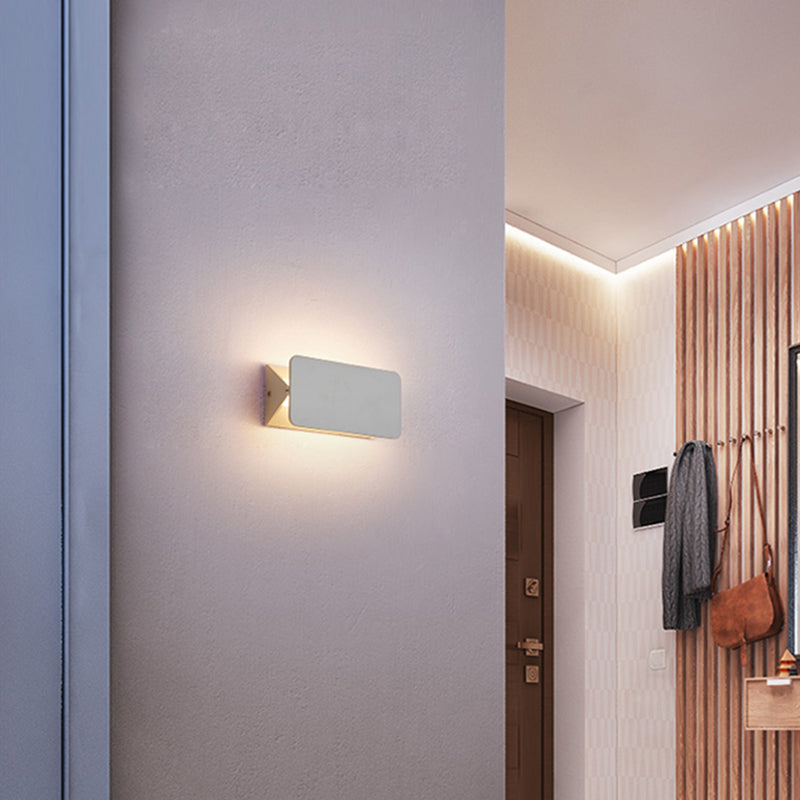 Nekugir LED Metal Indoor Wall Lamp Rotatable, White