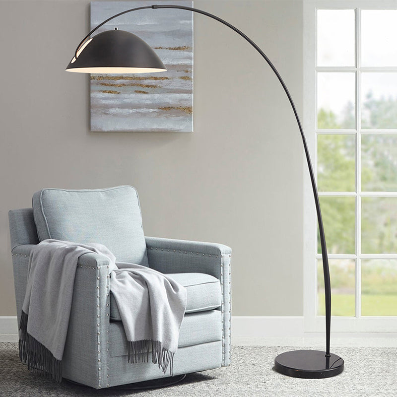 Gomedas Modrn Fishing Rod Metal Floor Lamp, Black