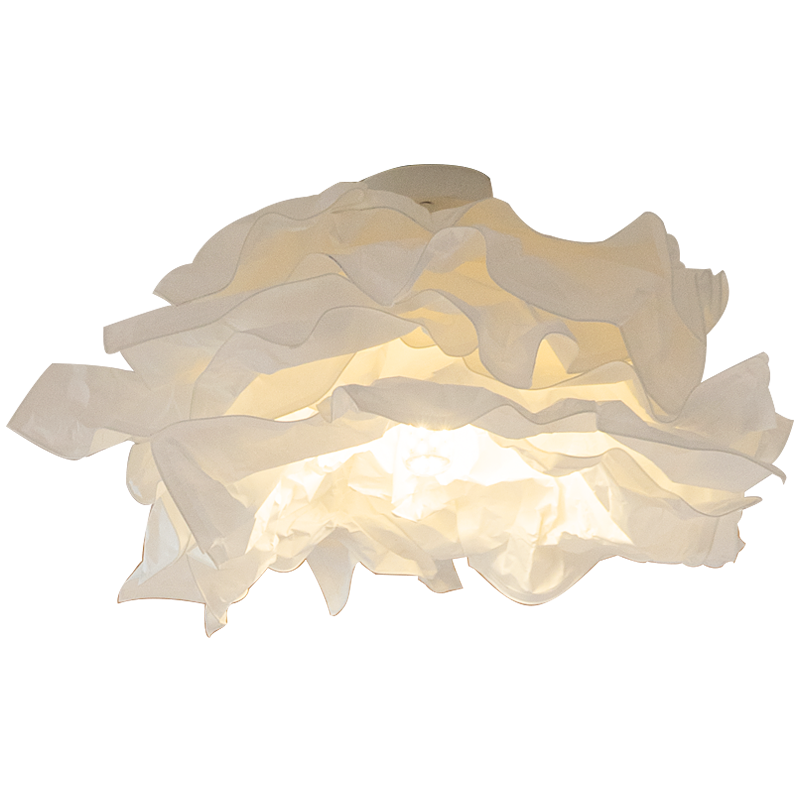 Jenupiko Flush Mount Ceiling Light Design Flower Natural Paper
