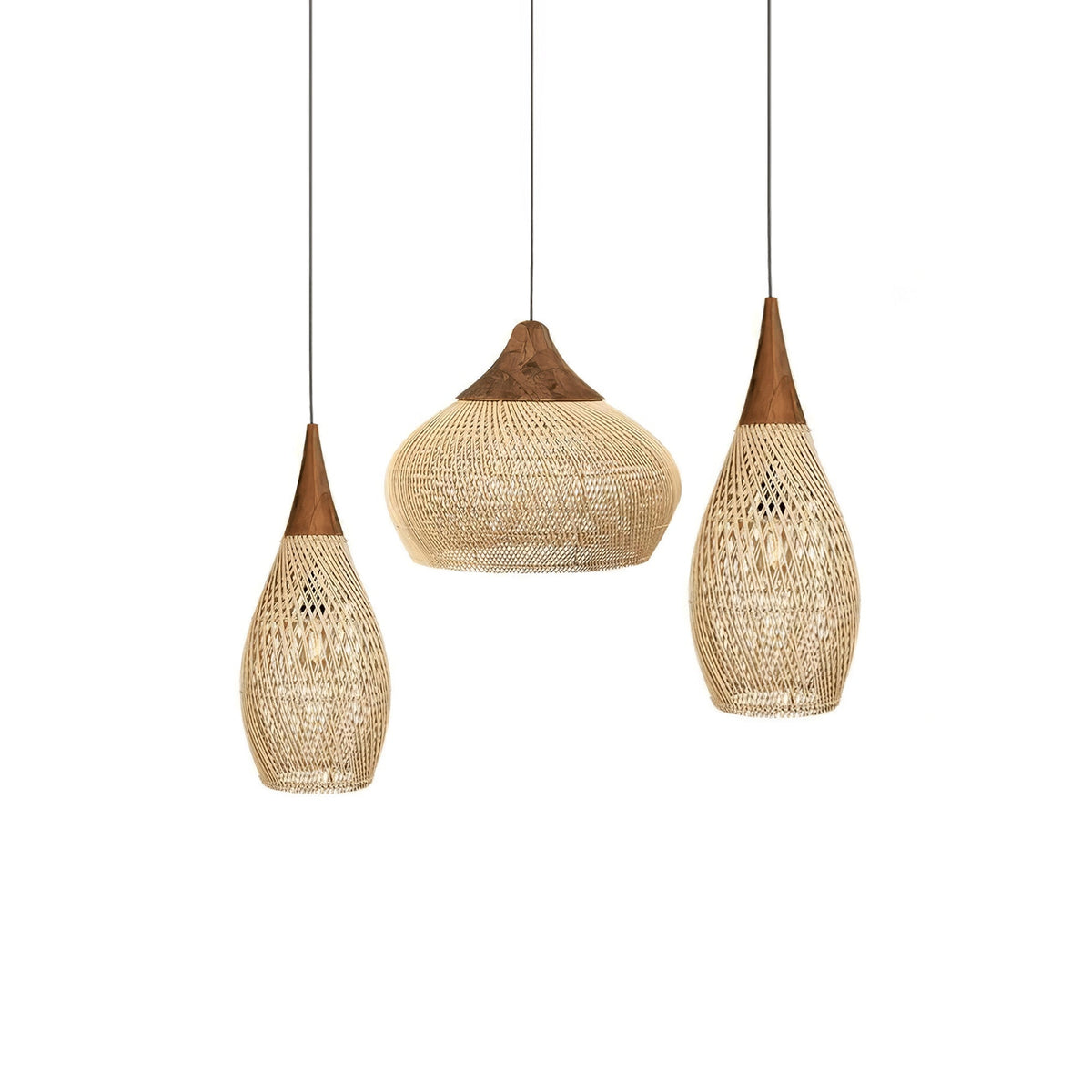 Junari Braided Rattan Pendant Lamp