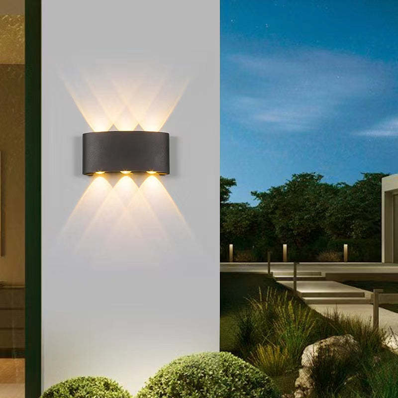 Nirex Wall Lamp Modern Rectangular Outdoor Water-wave-Relic Pieces