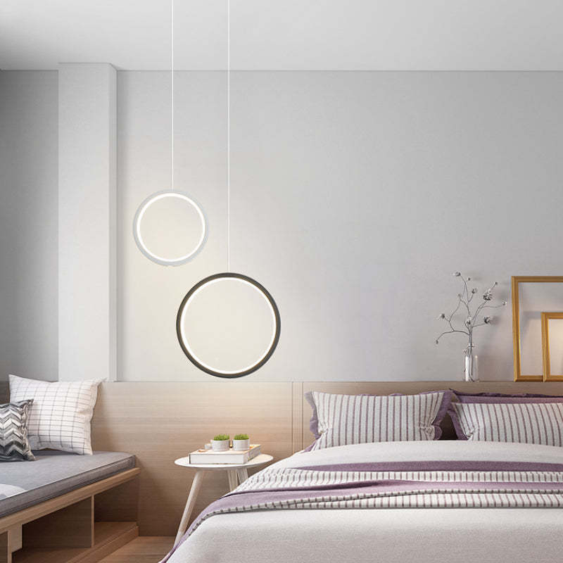 Kori Modern LED Pendant Light Black/White Living Room-Relic Pieces