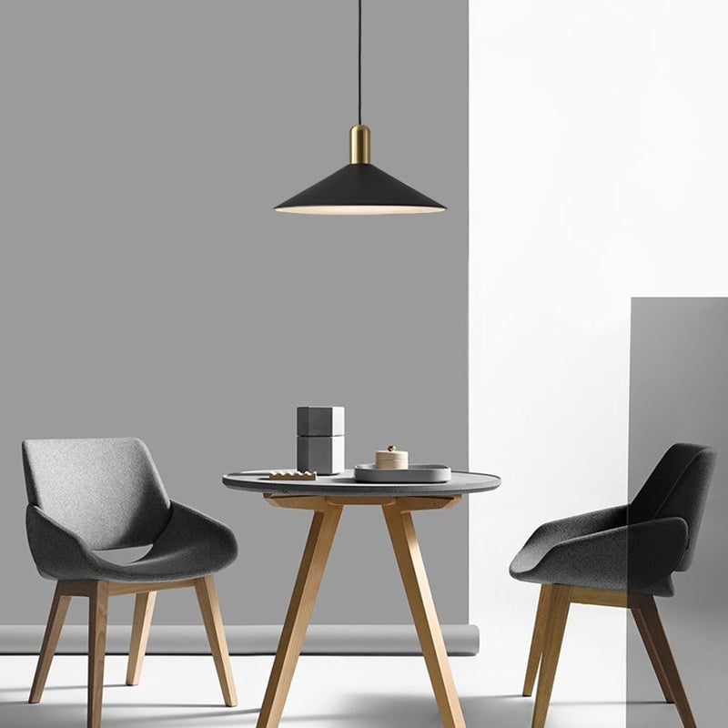 Zelusid Vintage Umbrella Monochrome Pendant Light